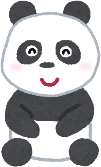 Cute Simple Panda Character Illustration